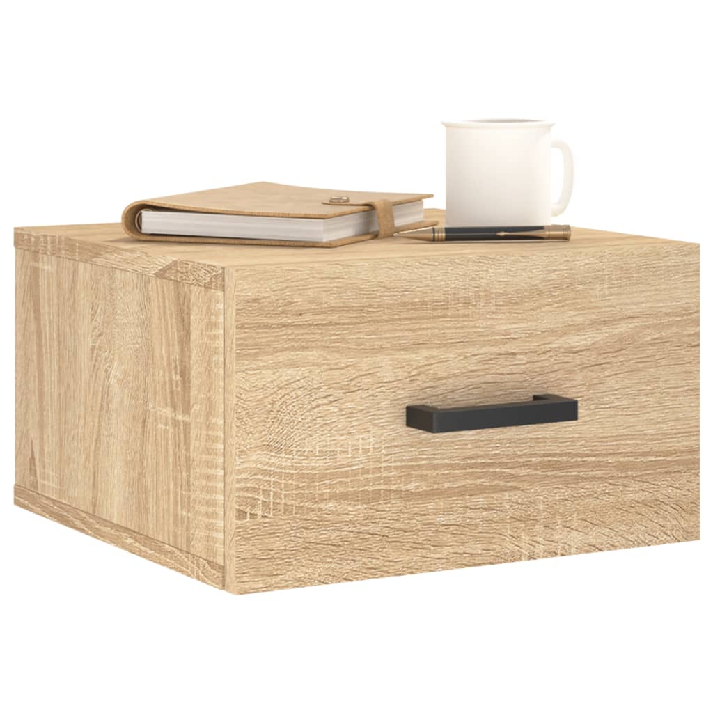 Wall-mounted Bedside Cabinet Sonoma Oak 35x35x20 cm